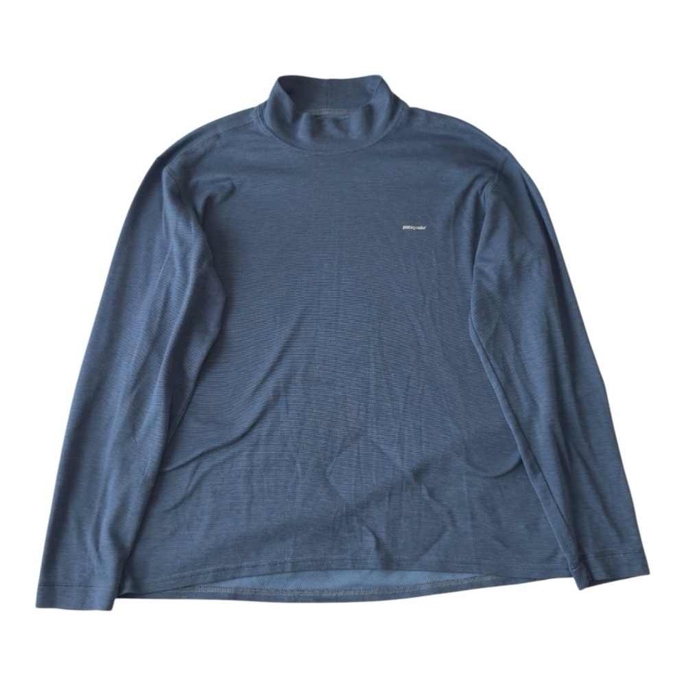 Patagonia Shirt Mens Large Blue Long Sleeve Capilene Pullover Stripes USA Large